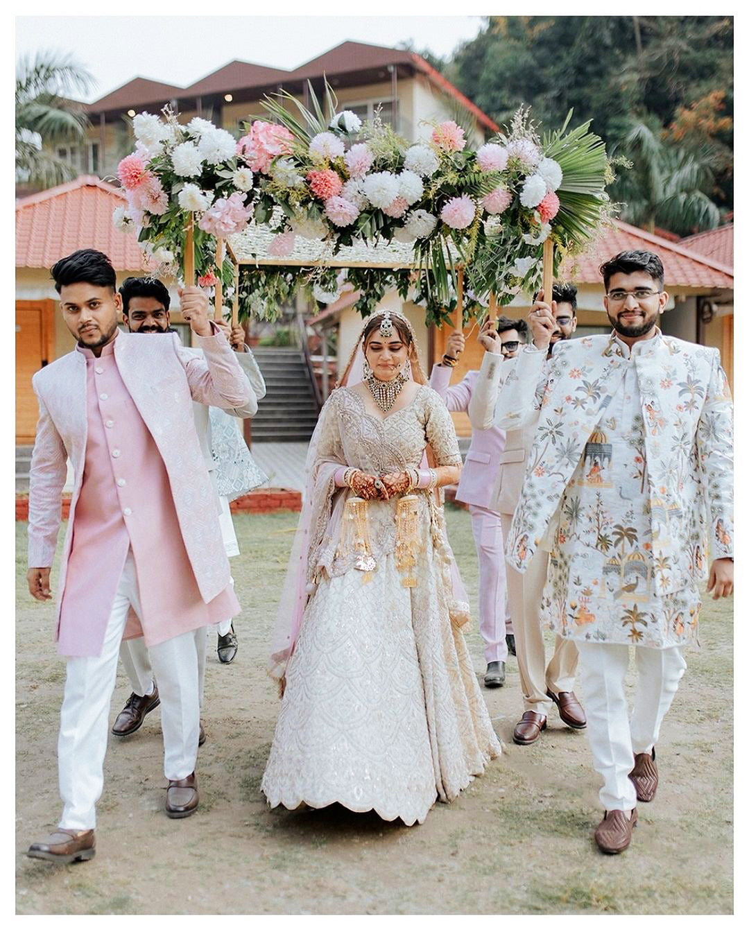 Bridal Makep doen by Sugandha KM for a celebrity Destination Wedding in Dehradun